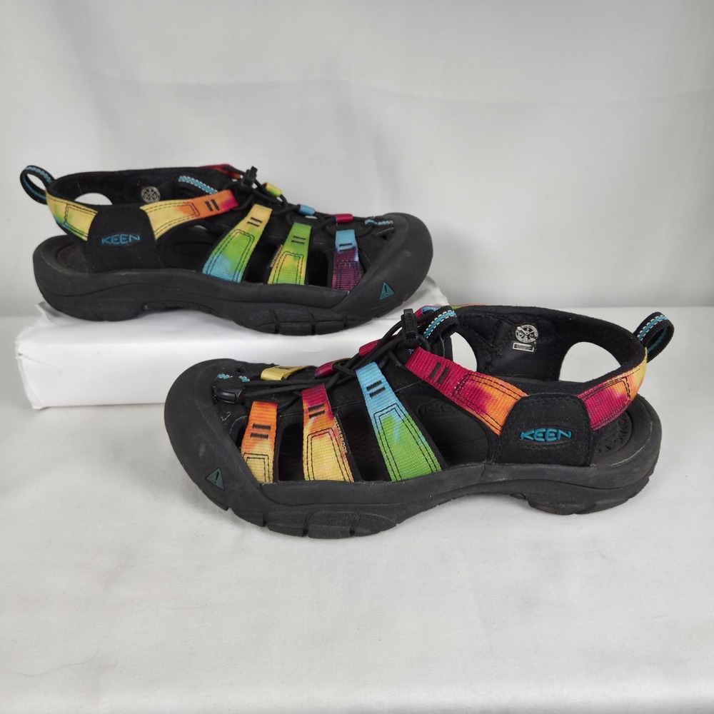 KEEN Newport Sandals Women's 9 Original Tie Dye Rainbow Water Shoes